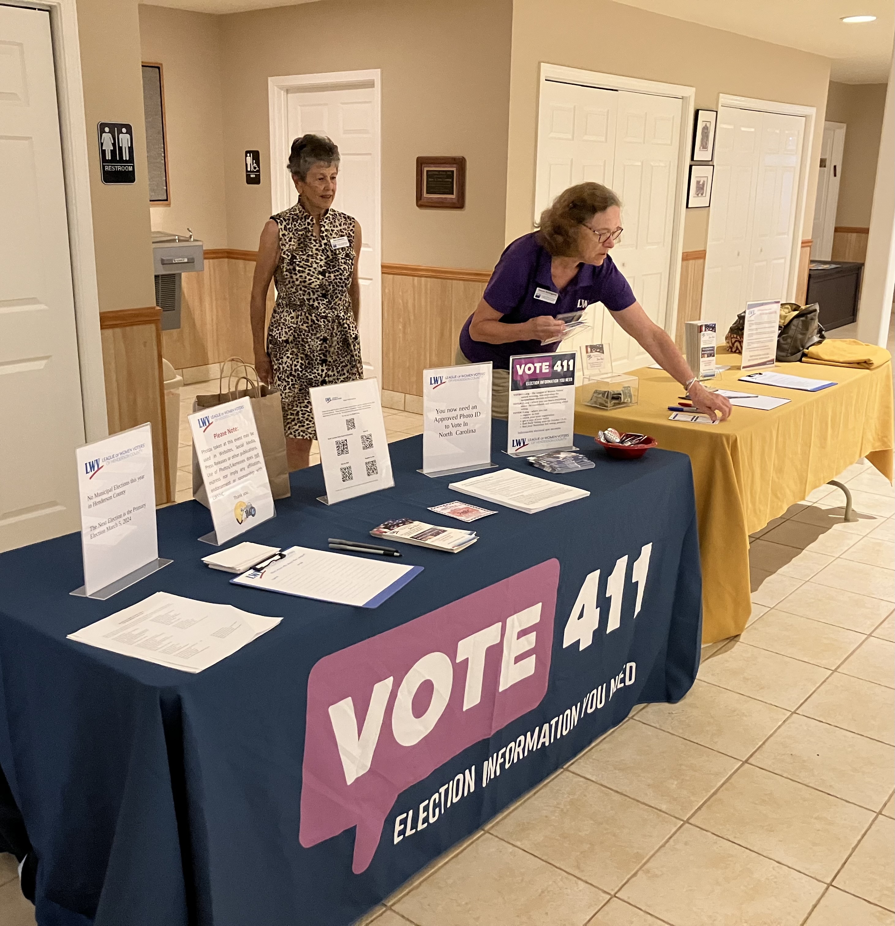 LWV & membership information table