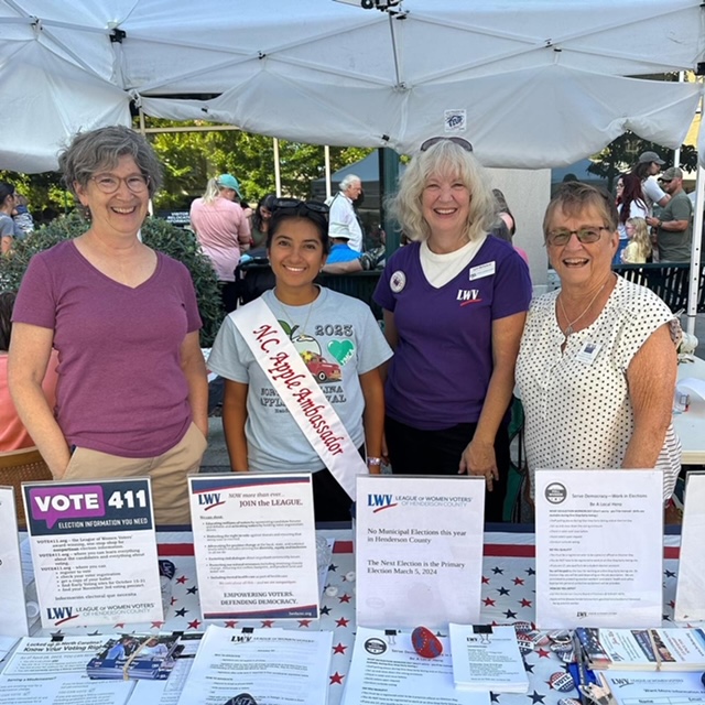 Laurie; Apple Ambassador, Jackie Hernandez; Lynn, & Mary